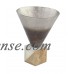 Decmode Rustic 15 X 12 Inch Funnel Pot Ombre On A Stone Base   568894076